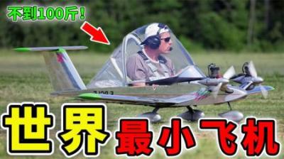 [视]世界上最小飞机，机重不到100斤时速555公里，月薪3千照样买得起