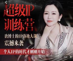 唐博士的IP大课超级IP训练营【吾爱】