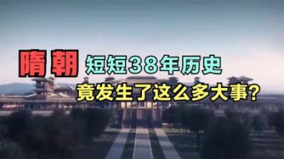 [视]一口气看完隋王朝38年的历史过程，建议收藏！