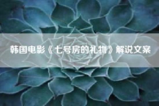 韩国电影《七号房的礼物》解说文案