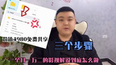 [文]影视解说多种变现方式教程 内附详细解说步骤和解说文案撰写方法（课程价值1999）