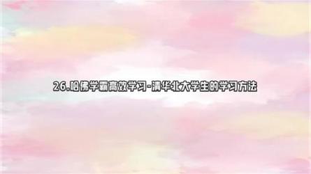 30个哈佛学霸高效学习法，...强学习力（完结）-课程-网盘资源分享