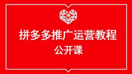 15节系列课+2节直.播课，直接掌握拼.多.多运营-课程-网盘资源分享