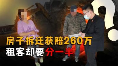 [视]史上最牛租客，租了十五年的房子拆迁，竟然向房东索要赔偿款？