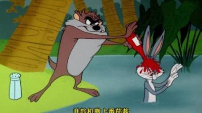 [视]面对吃人不眨眼的大嘴怪，兔子不仅不怕还将其一番捉弄#怀旧动画