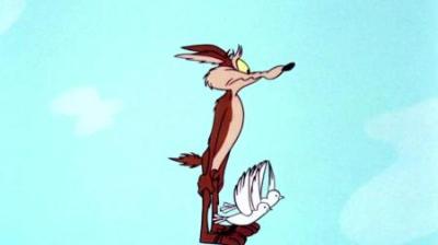 [视]老狼拼劲全力，却连一根鸟毛都没抓到#怀旧动画 #童年经典动画片