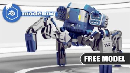 blender大型机器人建模教程-课程-网盘资源分享