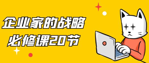 企业家的战略必修课20节【吾爱】