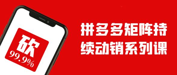 拼多多矩阵持续动销系列课【吾爱】