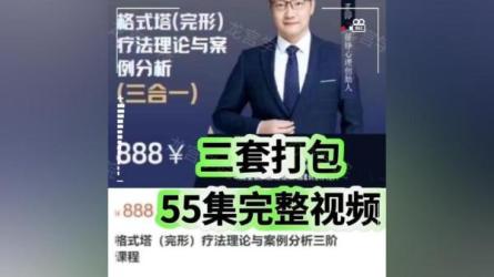 《王铮完形心理治疗：60节课从入门到精通》，应用完形治疗的核心技术付诸实践-课程-网盘资源分享