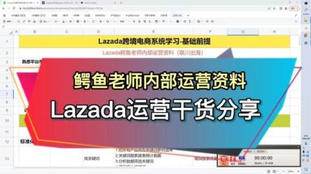 98-【跨境电商之家】Lazada电商运营全课程-课程-网盘资源分享