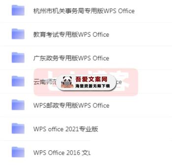 WPS各种“特殊”版本合集免费分享-
