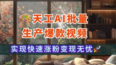 AI生成爆款视频，助你帐号快速涨粉，轻松月入3W+【揭秘】-课程-网盘资源分享