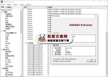AIDA64 电脑硬件检测工具_V7.40 PC绿色版-