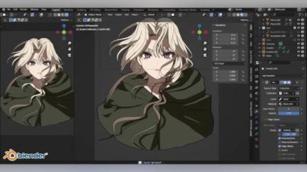 Blender中文教程卡通风格角色三渲二-课程-网盘资源分享