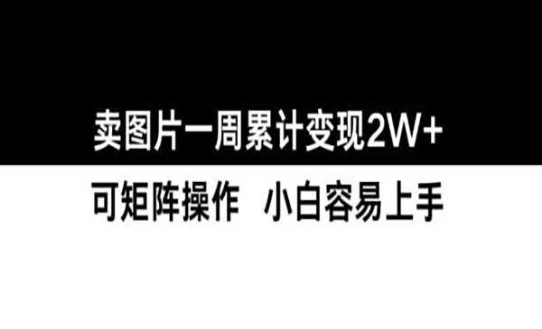 小红书卖图片项目[吾爱首发]