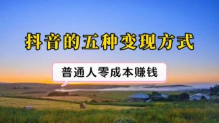 五个可操作的短视频变现项目-课程-网盘资源分享