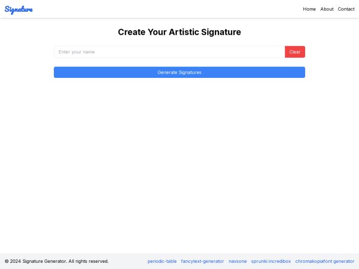 Signature Generator AI英文签名生成器[吾爱神器]