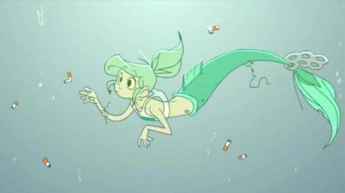《污水美人鱼》海洋遭受人类的污染，美人鱼生活在海底，将塑料袋当成衣服穿电影解说文案-[原创首发]-吾爱文案网