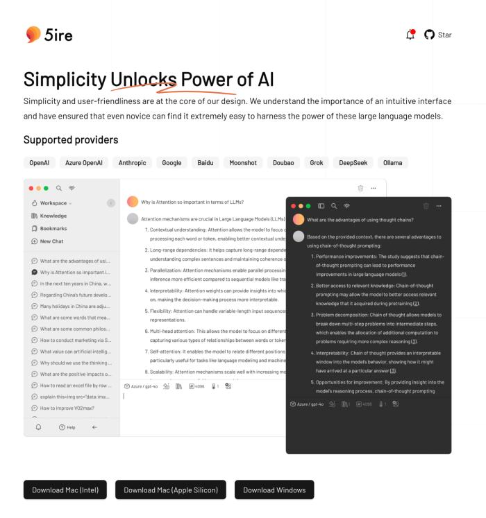 5ire 开源大模型客户端[吾爱神器]