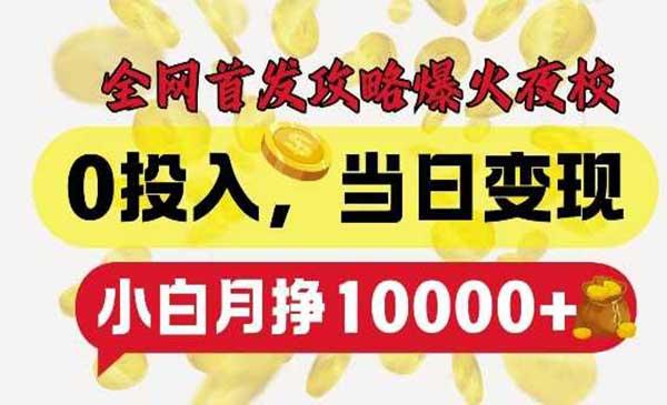 爆火夜校项目[吾爱首发]