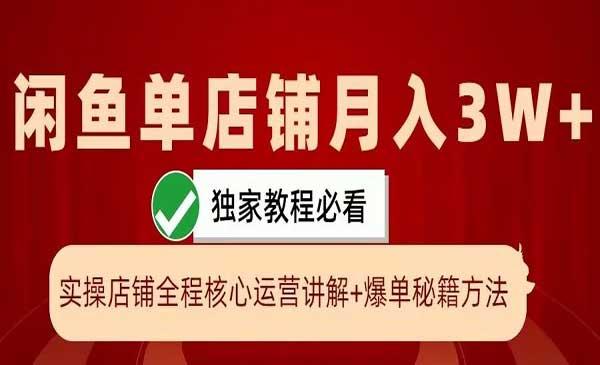 闲鱼爆单核心秘籍[吾爱首发]