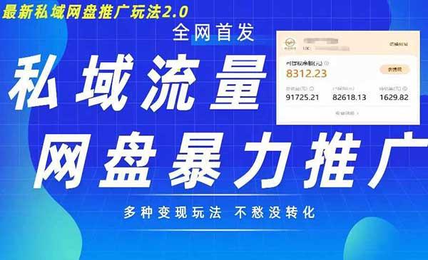 暴力私域网盘拉新[吾爱首发]
