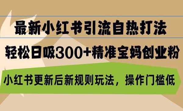 小红书引精准宝妈粉[吾爱首发]