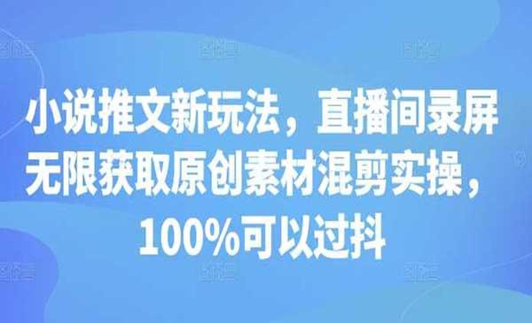 小说推文录屏混剪实操[吾爱首发]