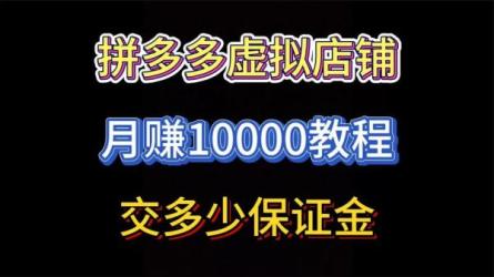 拼.多多虚拟项目见证群-课程-网盘资源分享
