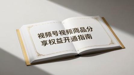 [原创]视频号视频商品分享权益如何开通？