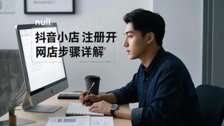 [原创]抖音小店怎么注册开网店？详细步骤是什么？