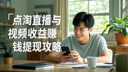 [原创]点淘直播怎么赚钱？点淘视频收益怎么提现？