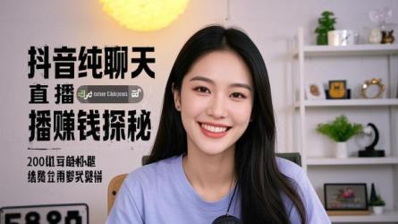 [原创]抖音上纯聊天的直播怎么赚钱？抖音聊天室一天能赚多少？