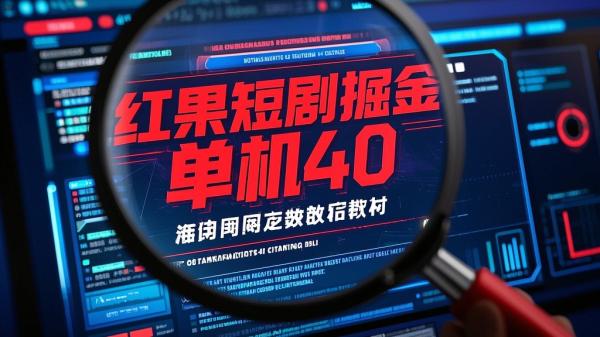 [原创]全网首发，红果短剧掘金，单机收益40+，脚本全自动运行，解放双手，可放大操作！！[吾爱独家]