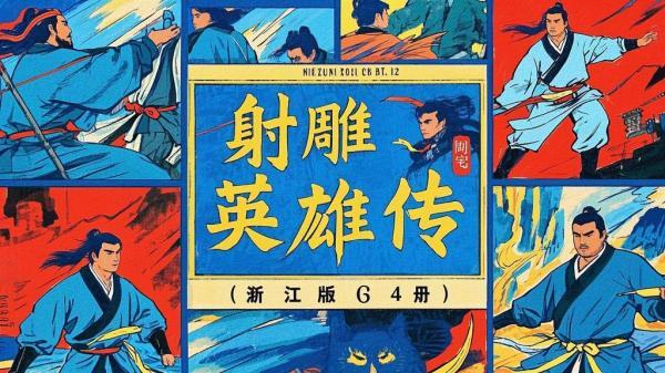 浙江版射雕四册，忆江湖童年。[原创]