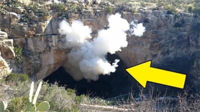 他看见烟从这个古老的山洞里冒出来，走进去发现的东西震惊世界！