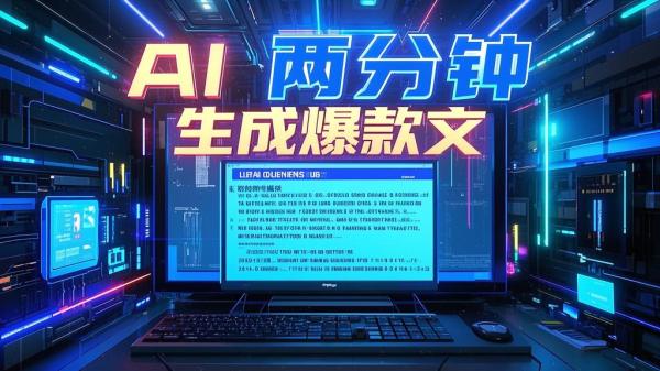 [原创]ai2分钟自动生成爆款文章[吾爱独家]
