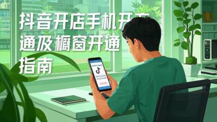 [原创]抖音开店手机怎么开通？橱窗怎么开通？