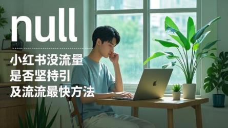 [原创]小红书没流量要坚持吗？引流的最快方法是什么？