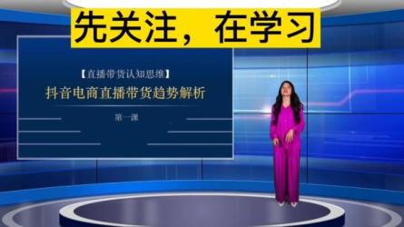 抖音电商实操运营技巧，实战值播带货课-课程-网盘资源分享