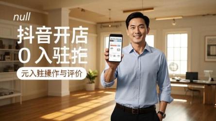 [原创]抖音开店0元入驻怎么样？怎么操作？