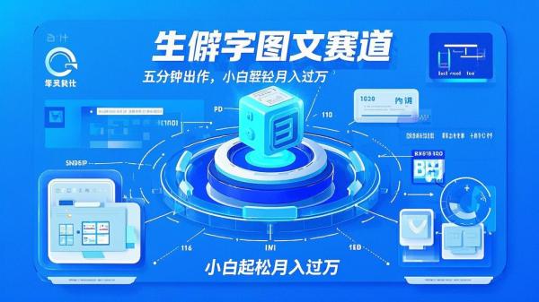 生僻字图文赛道，五分钟出作，小白轻松月入过万。[原创]