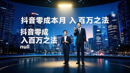 [原创]抖音不花一分钱，怎样做到月入100万？