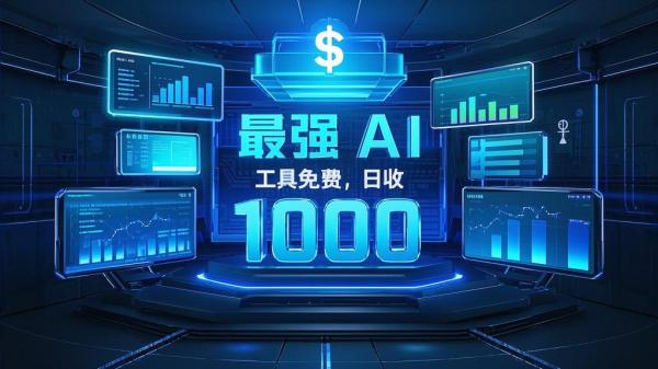 [原创]最强AI生成工具免费无限制单账号日收益1000[吾爱独家]