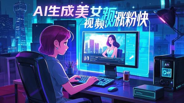 [原创]无脑操作”收益翻倍！AI生成美女视频简单操作月增5万粉！[吾爱独家]