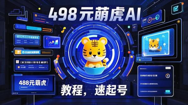 [原创]外面卖498元短视频百变萌虎AI制作教学快速起号保姆级教程[吾爱独家]
