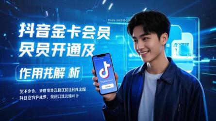 [原创]抖音金卡会员怎么开通？有什么用？