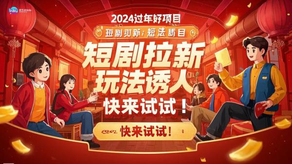 2024过年好项目，短剧拉新玩法诱人，快来试试！[原创]