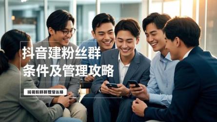 [原创]抖音建粉丝群需要什么条件？粉丝群怎么管理？